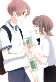 浪漫甜蜜的情侣卡通手机壁纸 两人在一起
